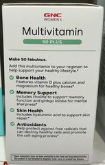 GNC Women's Multivitamin 50+ antioxidant blend protecting cells from oxidative stress.