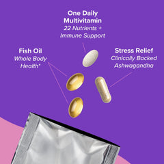 GNC Vitapak immune-energy image underlines immune support and energy production