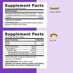 GNC Women's Stress Relief Vitapak triple formulas show coordinated stress, digestion, and vitality support