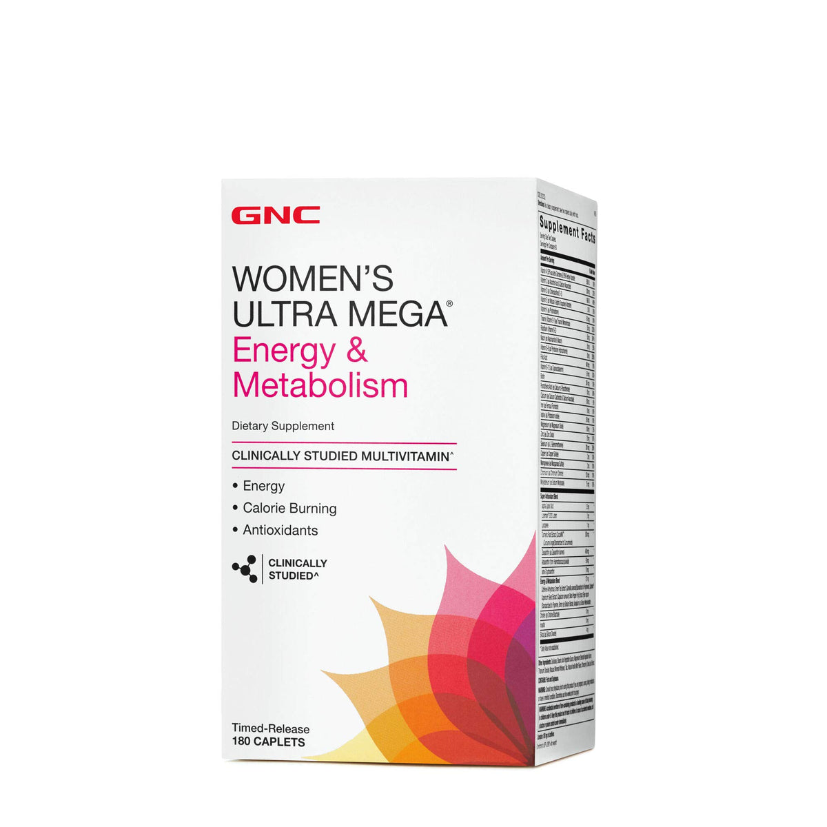 GNC Women's Ultra Mega Energy bottle shown for daily wellness and potential energy support