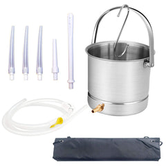 GNEGKLEAN enema kit stainless steel bucket 2qt for durable at home sessions.