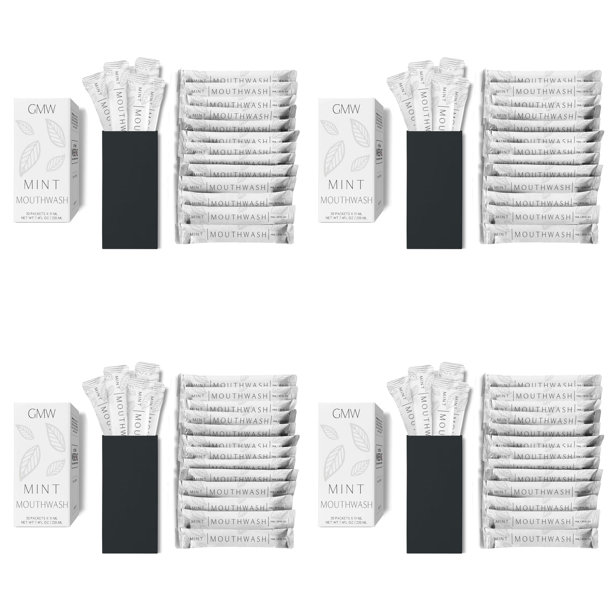 Go Mouthwash travel packets in a box for hotel-ready, fresh breath when guests visit.