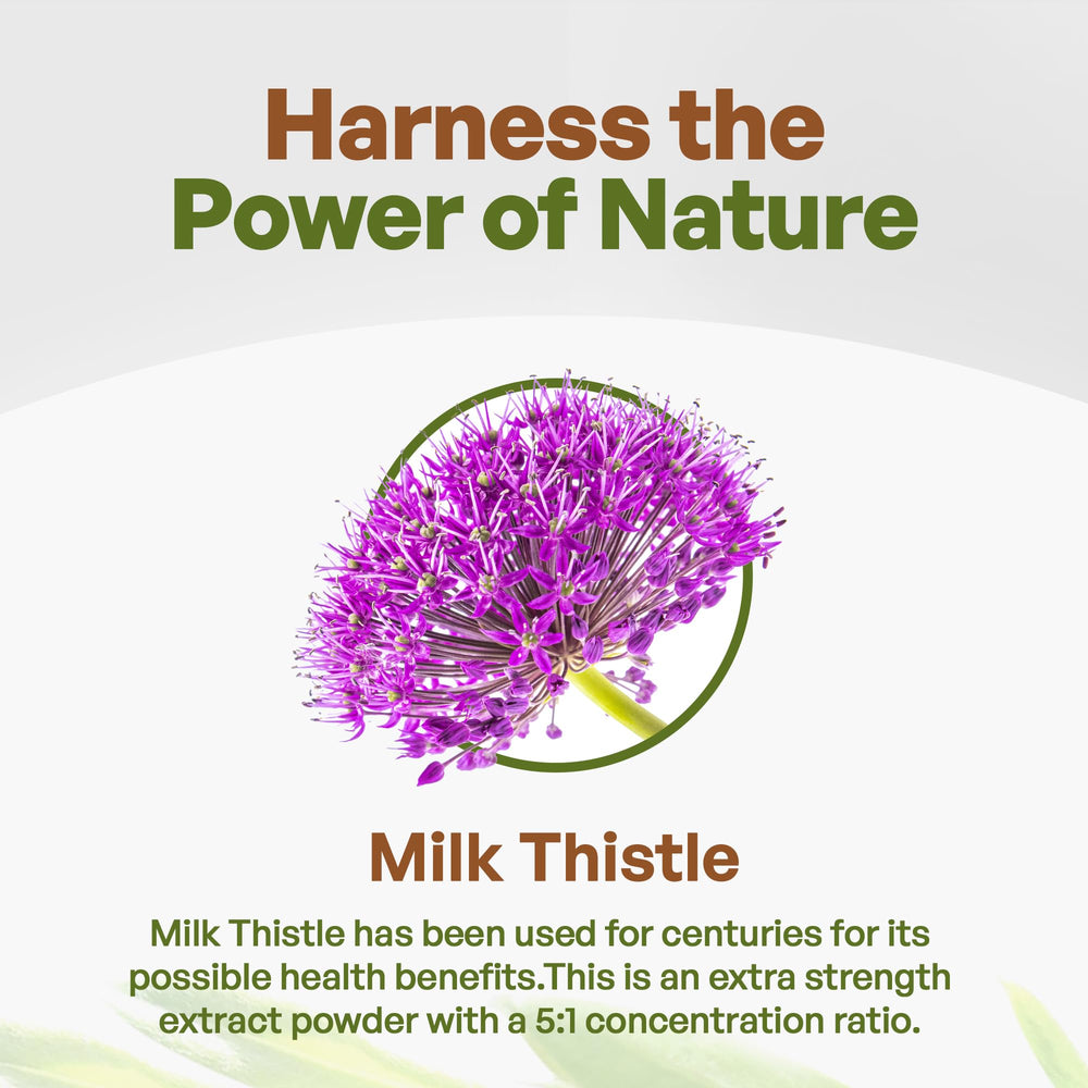 Go Nutra Milk Thistle 10:1 extract emphasizes potency and purity.