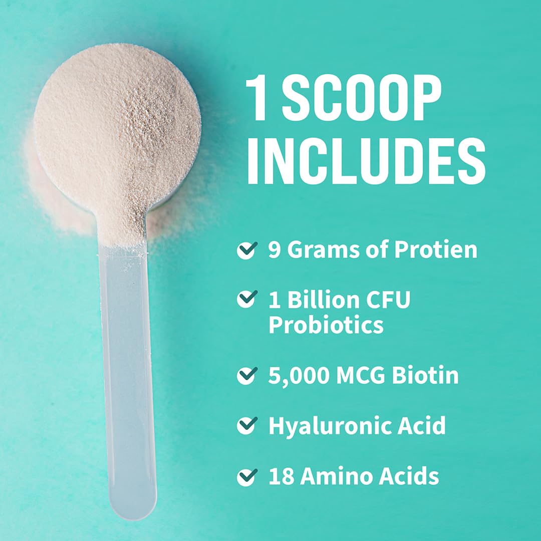 GOBIOTIX collagen powder dissolving in liquid for a smooth, flavorless drink.