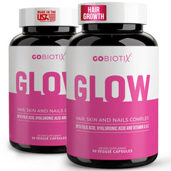 Gobiotix hair skin and nails vitamins close-up for radiance support