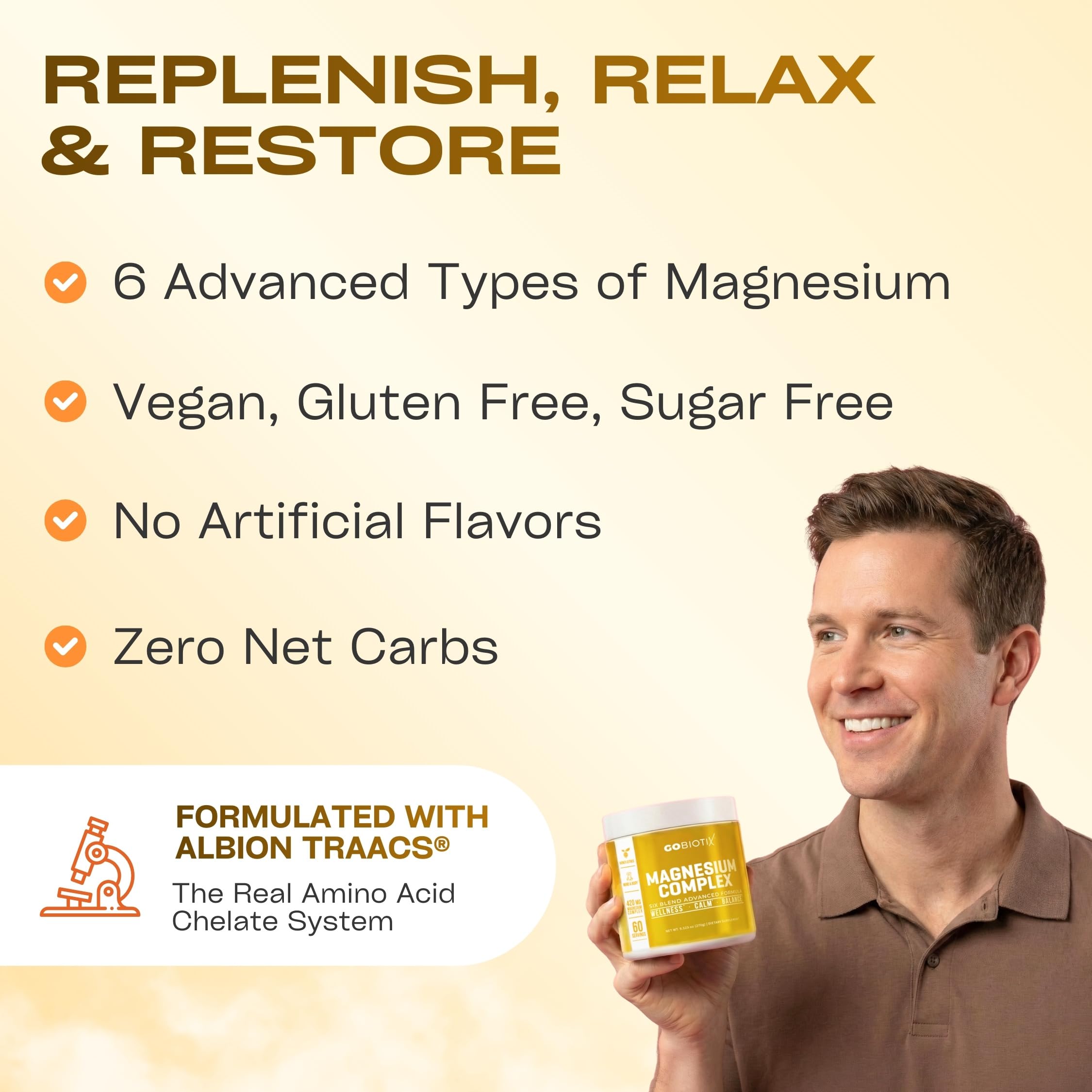 GoBiotix Honey Citrus drink in a glass highlights easy hydration and calm daily support