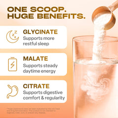 GoBiotix Magnesium Glycinate Powder honey citrus dissolving in water creates a refreshing, light flavor