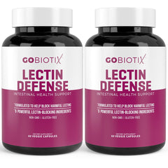GoBiotix Lectin Defense bottle front view highlighting digestive comfort potential