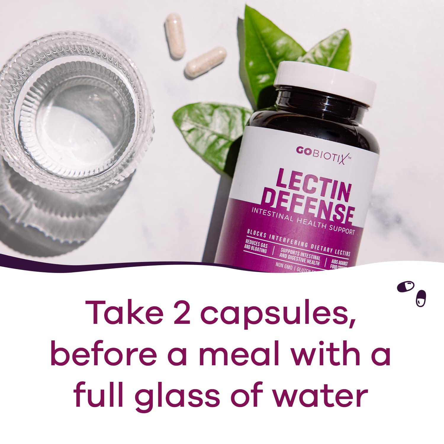 GoBiotix Lectin Defense ingredients blend emphasizes non GMO gluten free formula