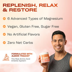 Close-up of GoBiotix magnesium glycinate with citrate and malate blend