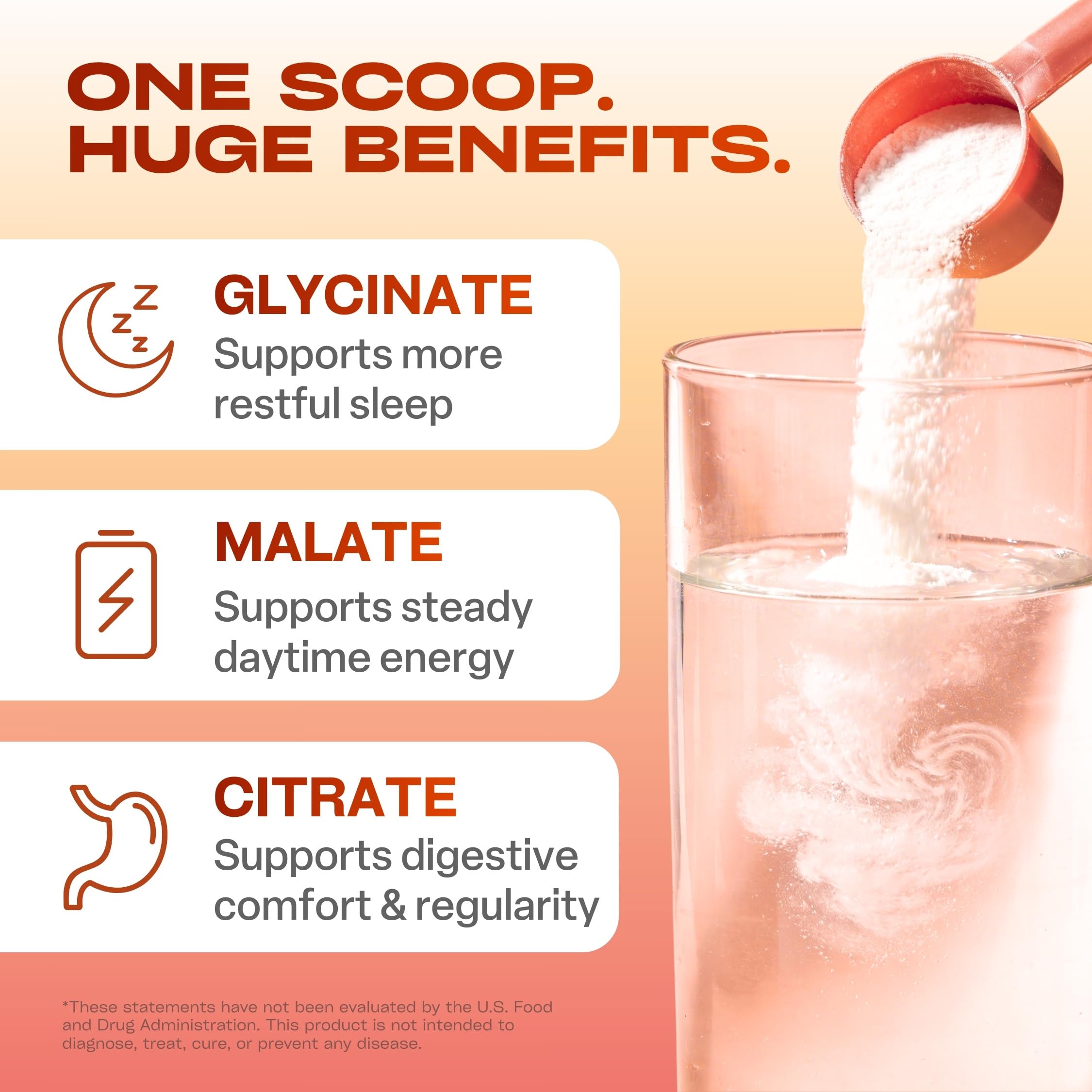 GoBiotix magnesium glycinate powder dissolving in water for easy mixing