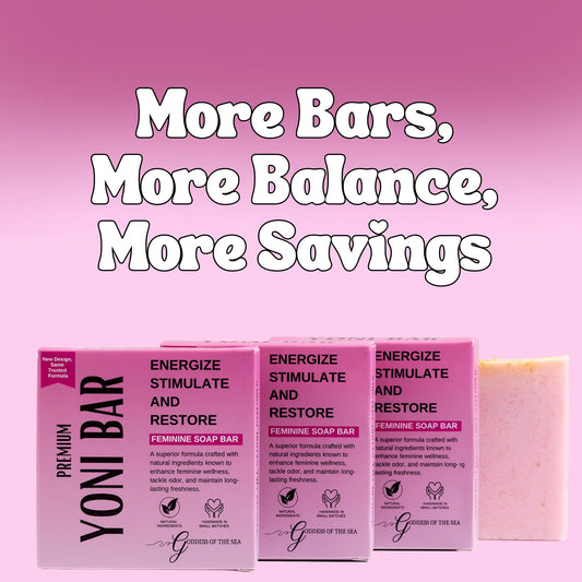 Goddess Of The Sea bar close-up reveals natural texture and soothing herbal notes.