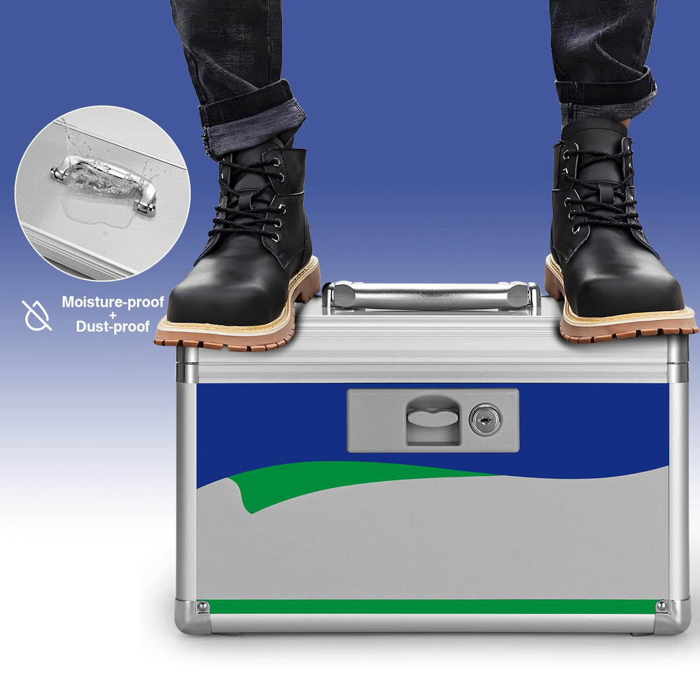 GODLONSEN lock box blue childproof design enhances safety