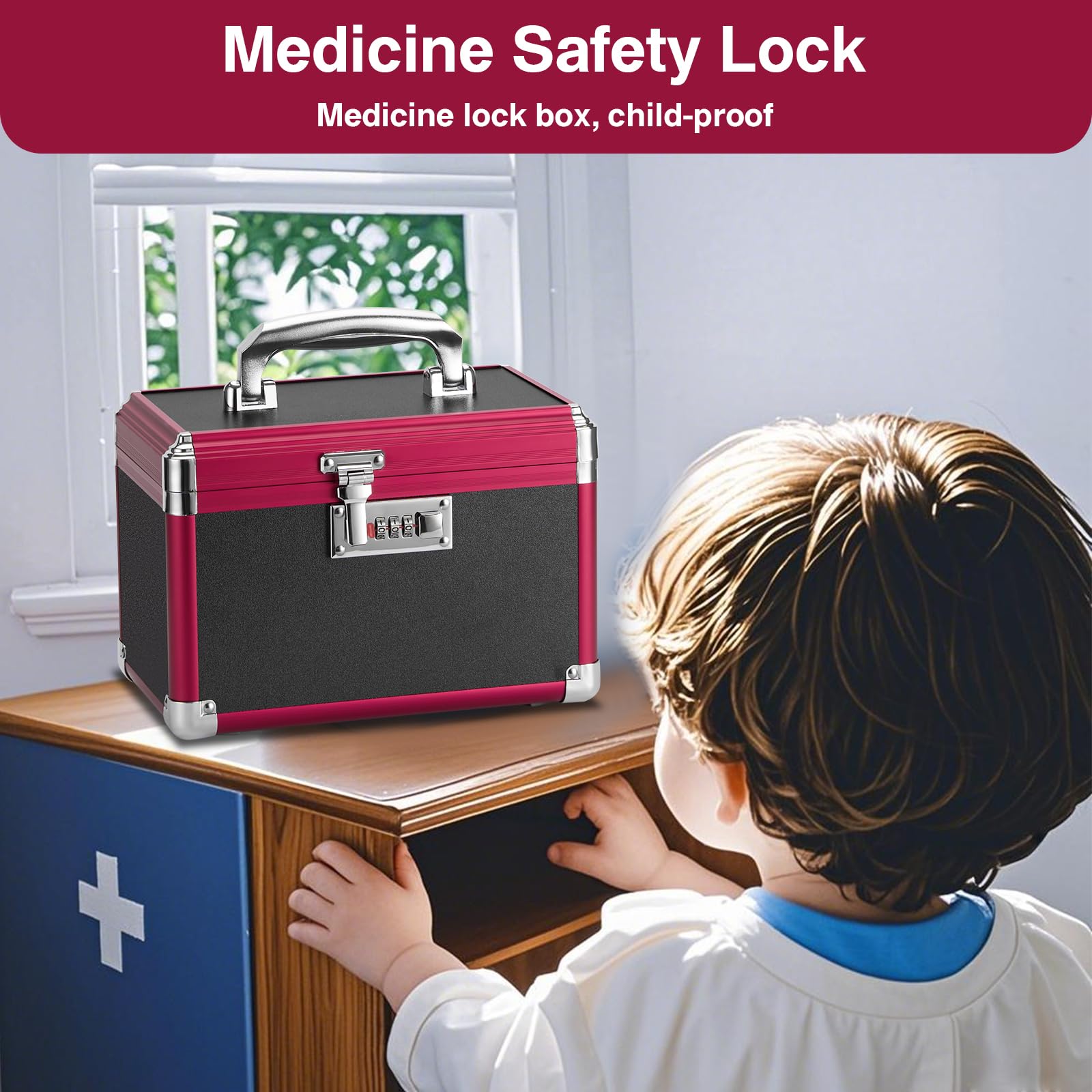 GODLONSEN lock box promotes child safety by guarding medicines