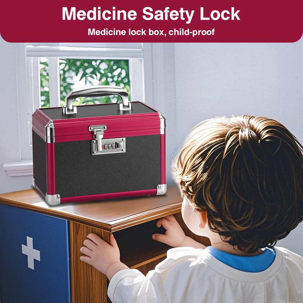 GODLONSEN lock box promotes child safety by guarding medicines