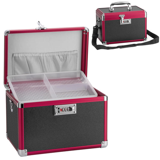 GODLONSEN medicine lock box closed with combination lock for secure storage.