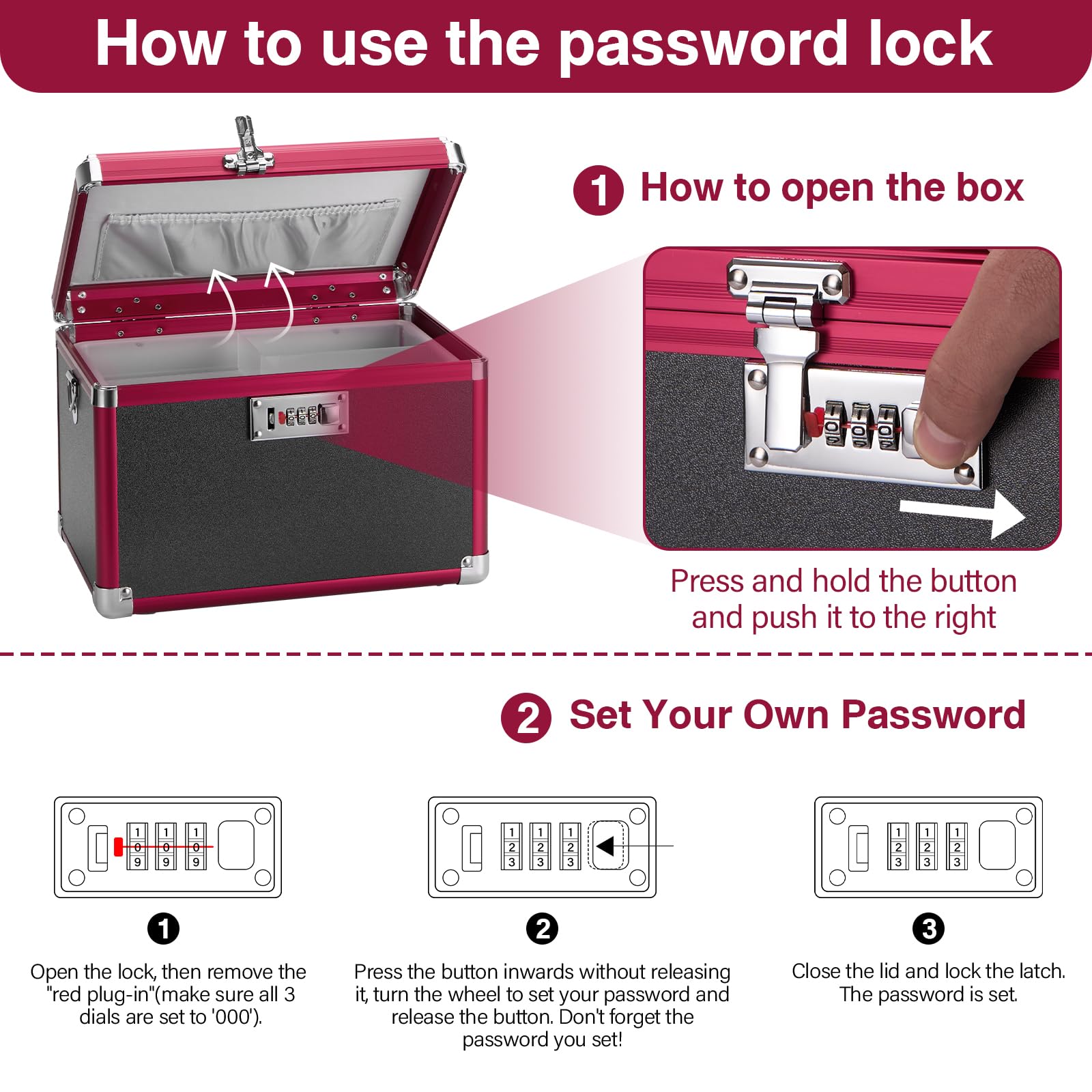 GODLONSEN lock box suitable for both home use and outdoor storage