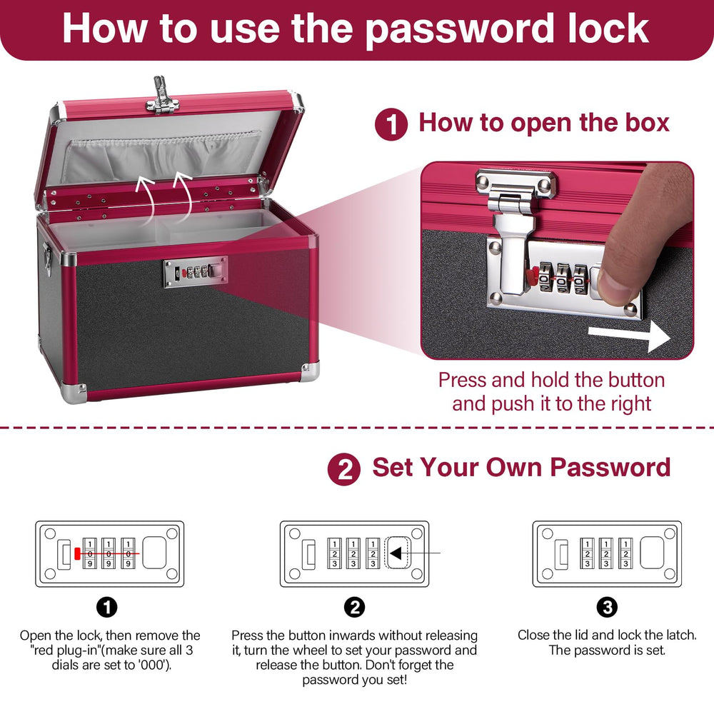 GODLONSEN lock box suitable for both home use and outdoor storage