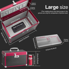 GODLONSEN medicine lock box open showing detachable tray and organization.