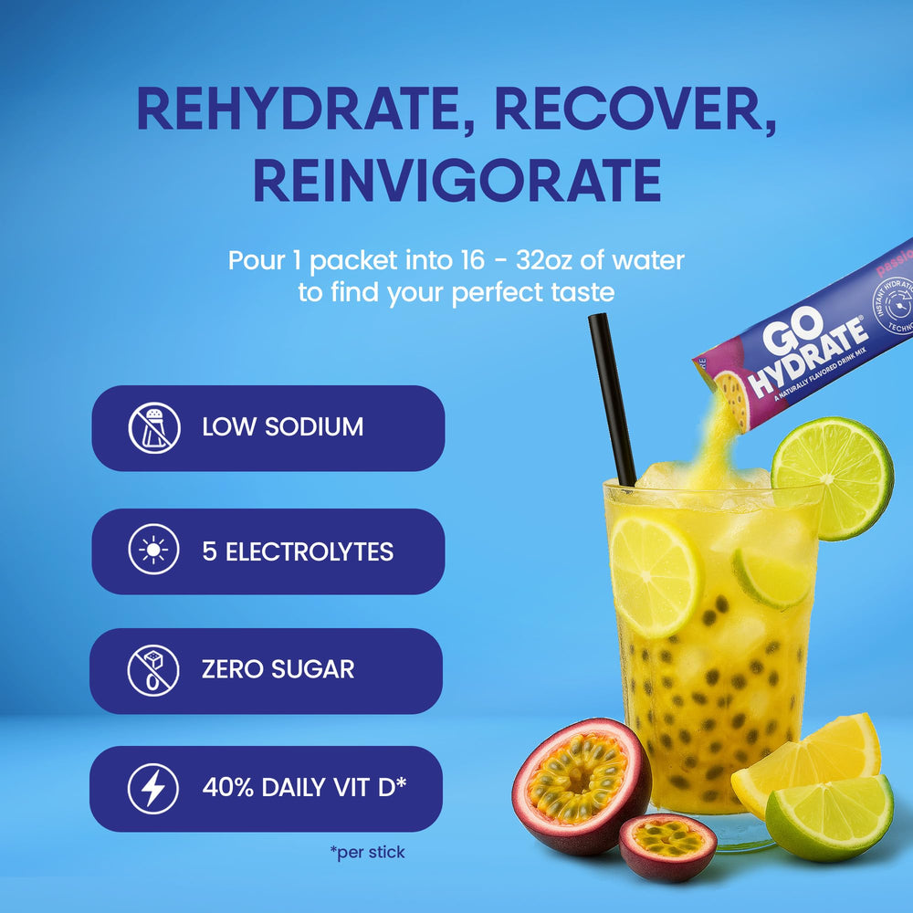 GoHydrate 30-pack box for easy daily hydration planning.