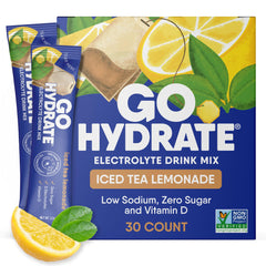 GoHydrate iced tea lemonade packets for on-the-go hydration