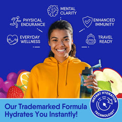 GoHydrate isotonic formula powder supports rapid absorption.