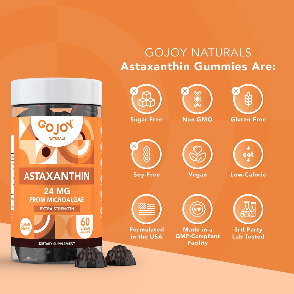 GOJOY NATURALS astaxanthin gummies third-party lab tested for purity