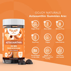 GOJOY NATURALS astaxanthin gummies third-party lab tested for purity