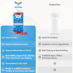 GOJOY Water Away bottle beside a fitness bottle, suggesting post-workout hydration support.