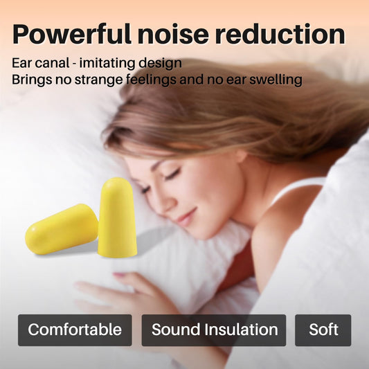 GOL-SIV bullet-shaped ear plugs yellow for quick identification and comfort.