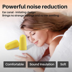 GOL-SIV bullet-shaped ear plugs yellow for quick identification and comfort.