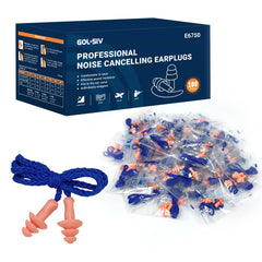GOL-SIV earplugs in a 100-pair wrapped set for quick access.