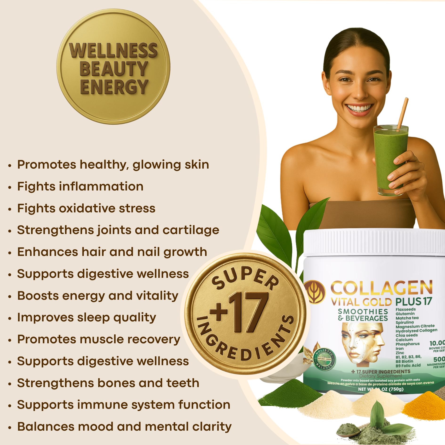 Gold Vital Life mint-lemon flavor image to showcase taste profile.