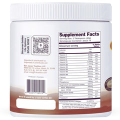 Gold Vital Life collagen powder vanilla bottle shows easy daily mix and flavor