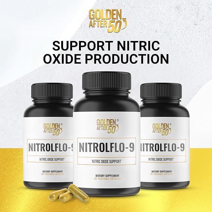 Close-up of NitrolFlo-9 capsules for simple daily intake
