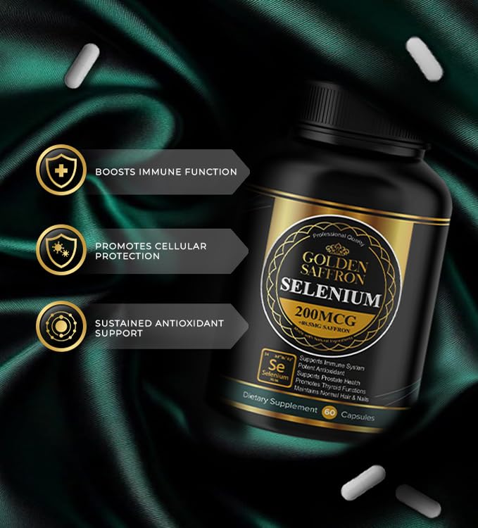 Golden Saffron Selenium in a daily wellness routine setup.