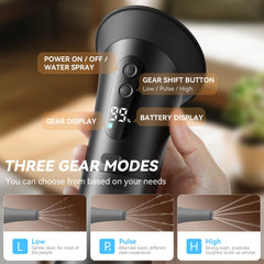 GOLFOEE ear cleaner includes twelve nozzles for versatile cleaning options.