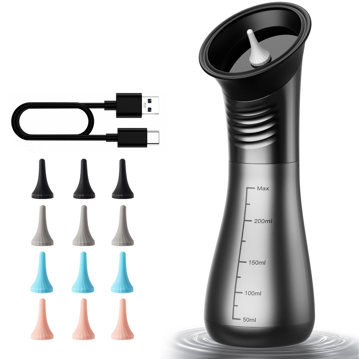 GOLFOEE ear cleaner dual water tank supports clean water management during cleaning.
