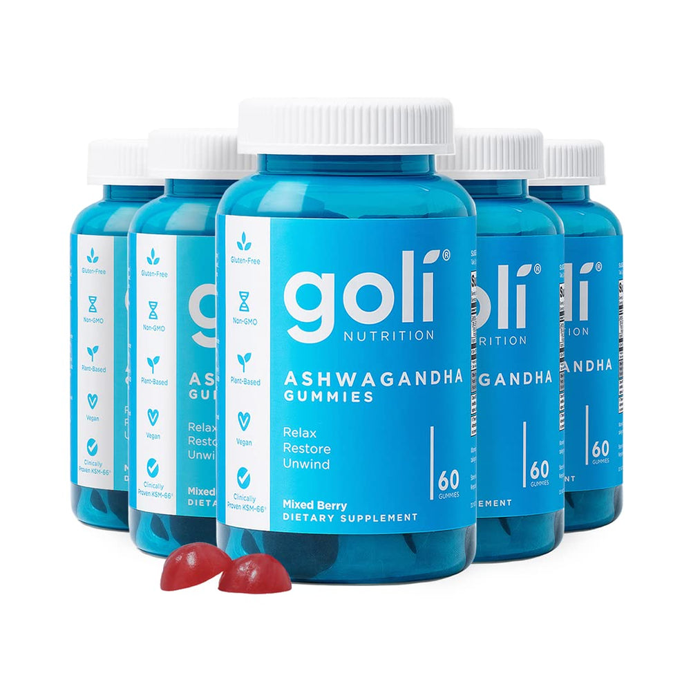 Goli Ashwagandha Gummies bottle front view for daily wellness