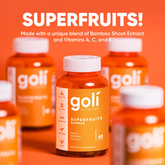 Goli Bamboo Silica graphic highlighting collagen support potential for skin