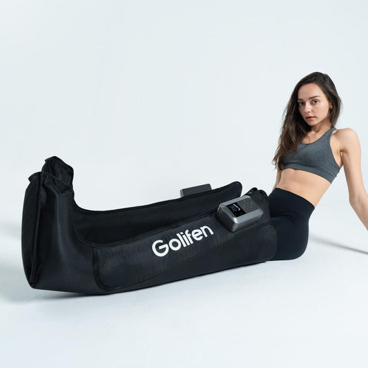 golifen cordless leg compression massager overview for portable recovery at home.