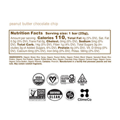 GoMacro MacroBar Mini double chocolate peanut butter chips close-up, indulgent vegan snack