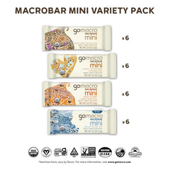 GoMacro MacroBar Mini maple sea salt close-up, sweet-salty flavor on the go