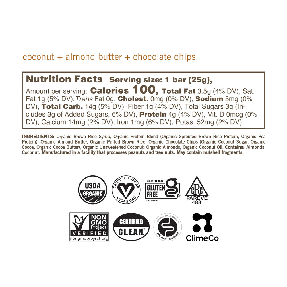 GoMacro MacroBar Mini packaging front, convenient grab-and-go vegan snack for travel.