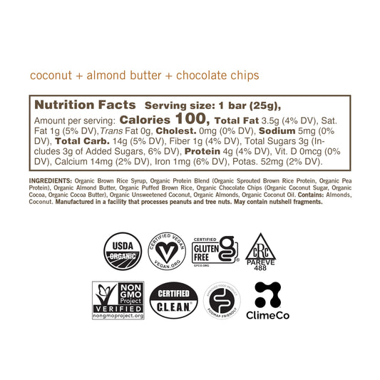GoMacro MacroBar Mini packaging front, convenient grab-and-go vegan snack for travel.