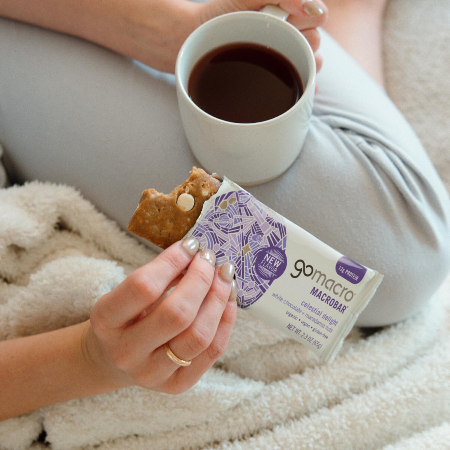 GoMacro MacroBar on-the-go snack for busy days without sacrificing flavor.