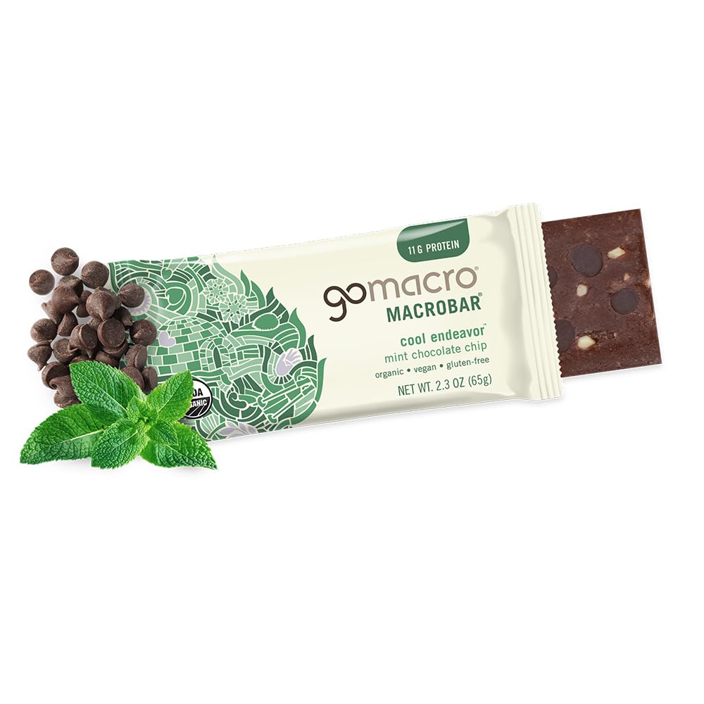 GoMacro Organic Cashew Butter detail highlighting creamy texture for Mint Chip MacroBar