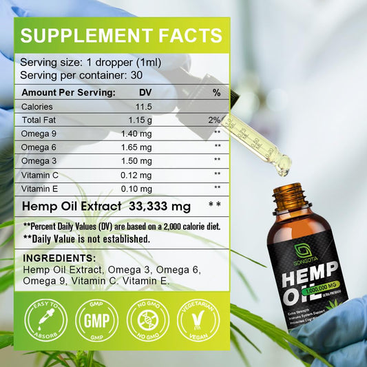 Close-up of GONGOTA hemp oil reveals rich amber color.
