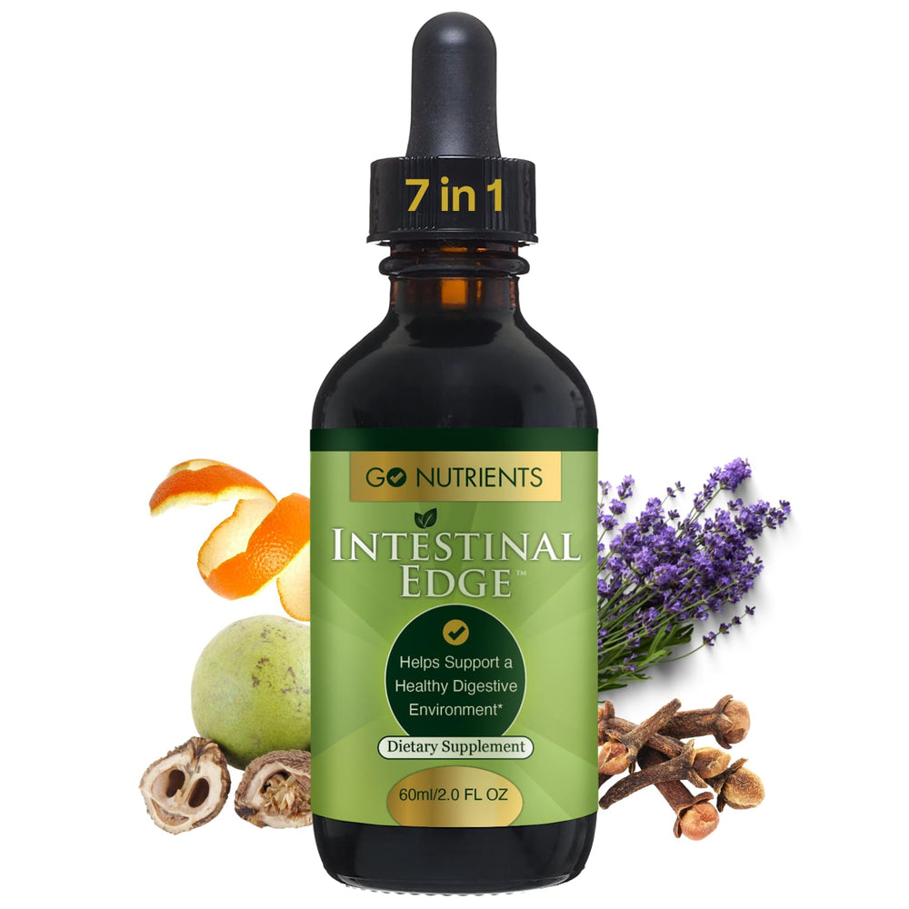 Go Nutrients Intestinal Edge bottle with dropper for daily gut support
