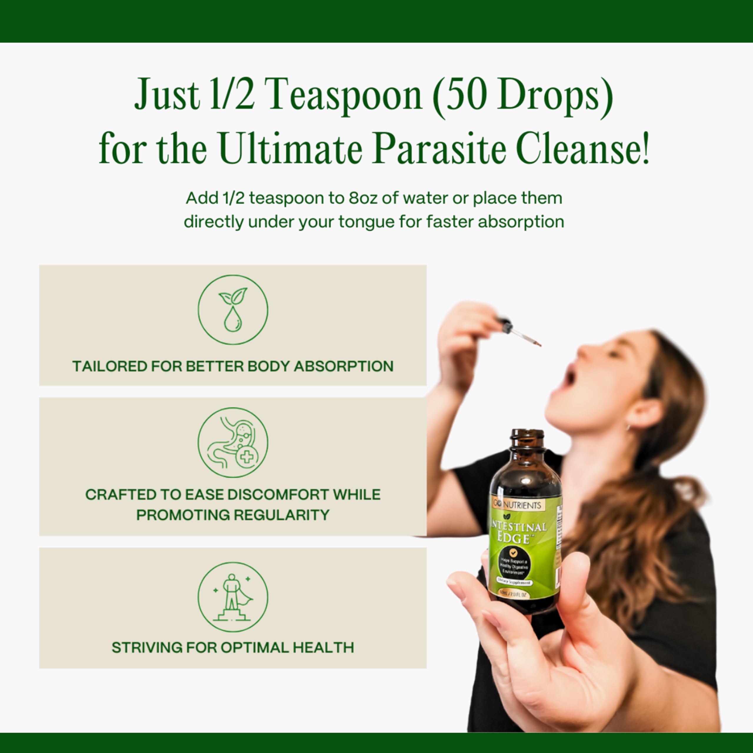 Go Nutrients Intestinal Edge gentian root element for gentle digestion
